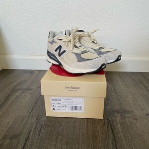 Men’s New Balance 990V3 MiUSA Teddy Santis Moonbeam